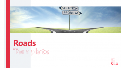 Roads PowerPoint Template 