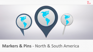 Markers & Pins North South America 