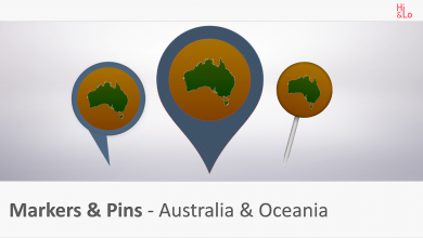 Markers & Pins Australia and Oceania 