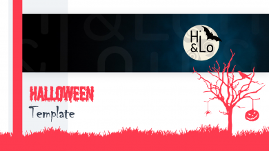 Animierte Halloween Vorlage 